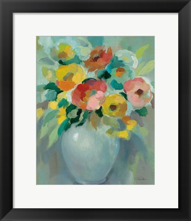 Framed Vibrant Bouquet Print