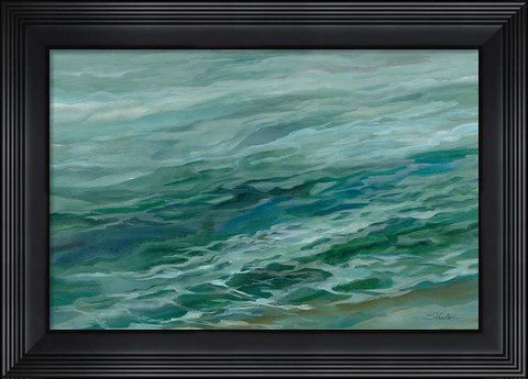 Framed Viridian Sea Print