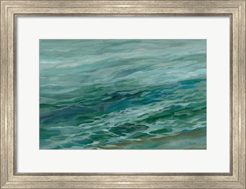 Framed Viridian Sea Print