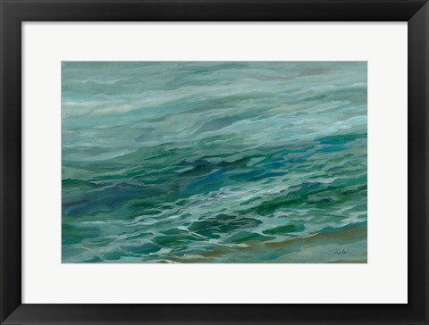 Framed Viridian Sea Print