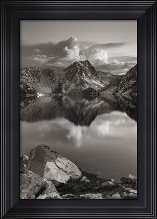Framed Sawtooth Lake Sawtooth Mountains Idaho Print