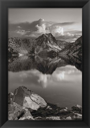 Framed Sawtooth Lake Sawtooth Mountains Idaho Print