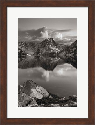 Framed Sawtooth Lake Sawtooth Mountains Idaho Print