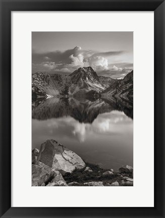 Framed Sawtooth Lake Sawtooth Mountains Idaho Print