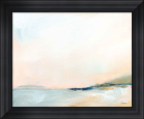 Framed Open Sky Over Water Print