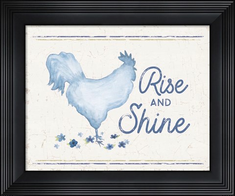 Framed Country Cottage Field VIII Wash Print