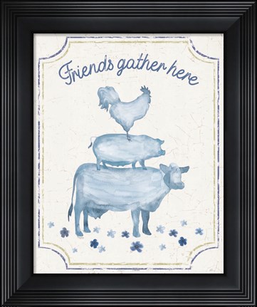 Framed Country Cottage Field Xx Print