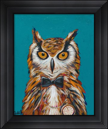 Framed Spy Animals I-Undercover Owl Print