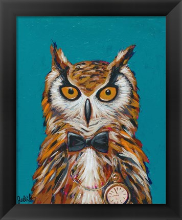 Framed Spy Animals I-Undercover Owl Print