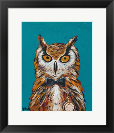 Framed Spy Animals I-Undercover Owl Print