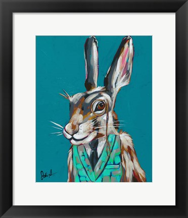 Framed Spy Animals III-Riddler Rabbit Print