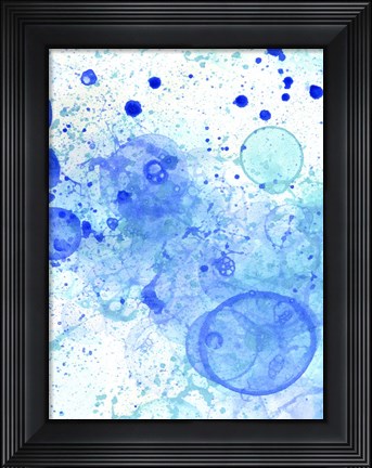 Framed Bubble Splash Ii Print