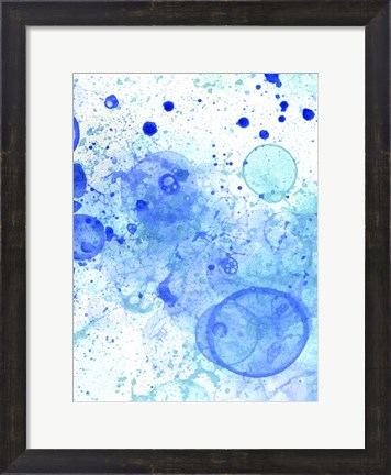 Framed Bubble Splash Ii Print