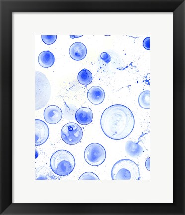 Framed Bubble Polkadot I Print