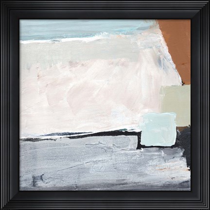 Framed Blocks and Circles Abstract IV Print