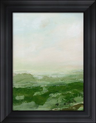Framed Soft Green Hills Print