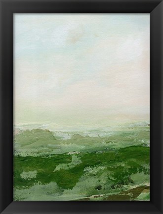 Framed Soft Green Hills Print