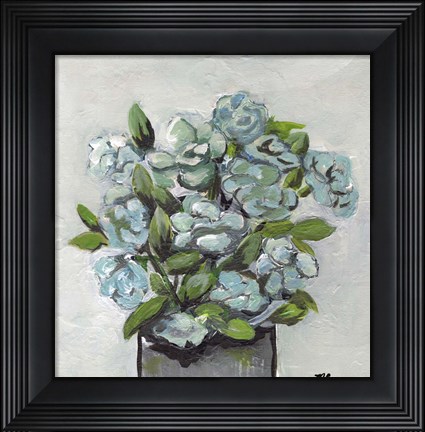 Framed Fading Blue Print