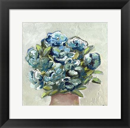 Framed Vase of Blues Print