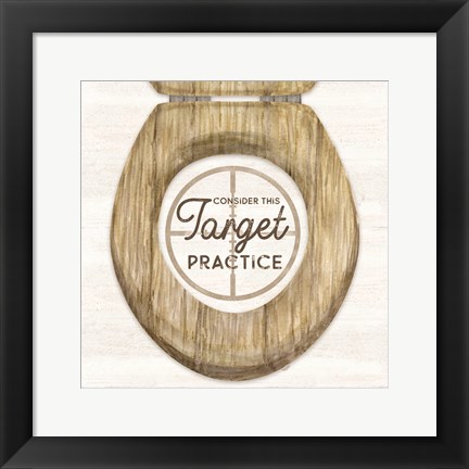 Framed Bath Art IV-Target Practice Print