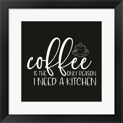 Framed Kitchen Art I-Coffee Print