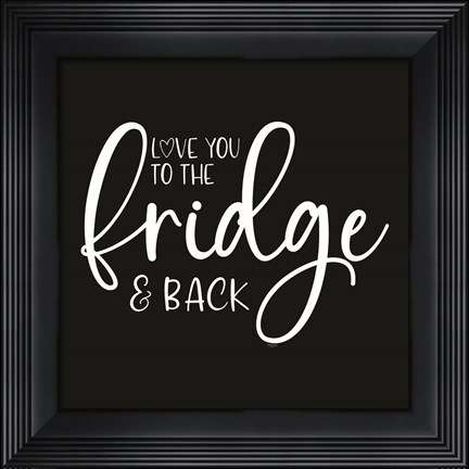 Framed Kitchen Art II-Fridge Print