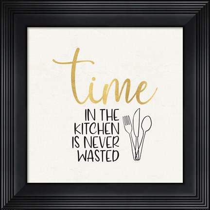 Framed Kitchen Art VII-Time Print