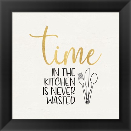 Framed Kitchen Art VII-Time Print