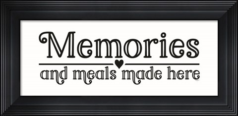 Framed Kitchen Art panel I-Memories Print