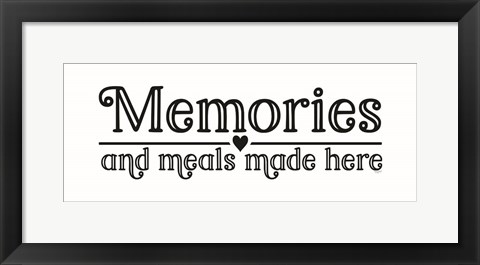 Framed Kitchen Art panel I-Memories Print