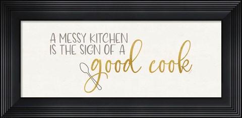 Framed Kitchen Art panel IV-Good Cook Print