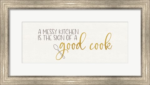 Framed Kitchen Art panel IV-Good Cook Print