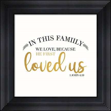 Framed Religious Art III-First Loved Print