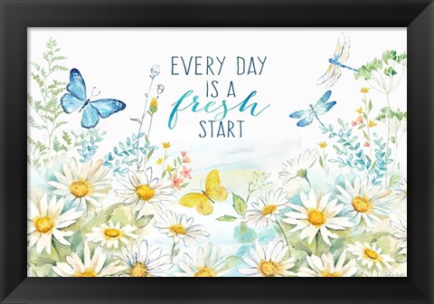 Framed Daisy Days I Print