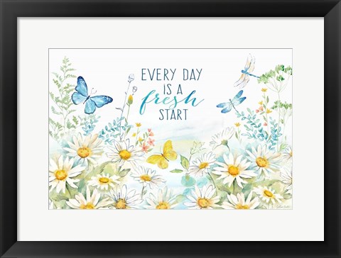 Framed Daisy Days I Print