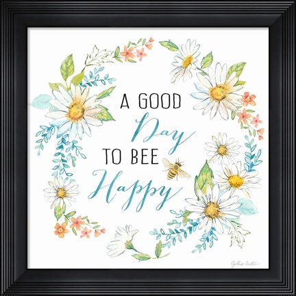 Framed Daisy Days IV Print