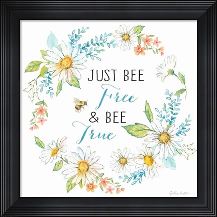 Framed Daisy Days V Print