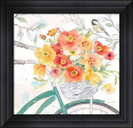 Framed Happy Poppies II Print