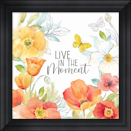 Framed Happy Poppies VIII Print