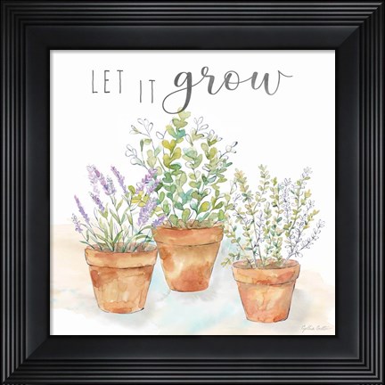 Framed Let it Grow III Print