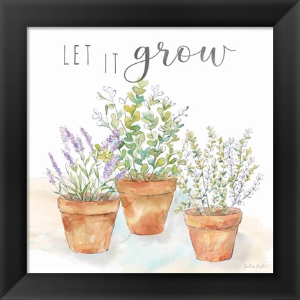 Framed Let it Grow III Print