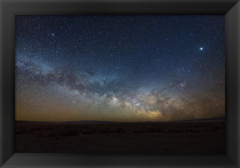 Framed Winter Milky Way Core Rise Print