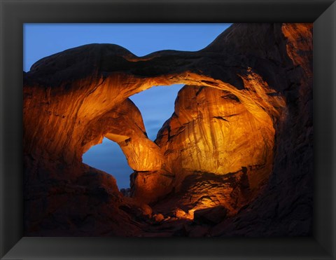 Framed Double Arch Nightscape Print