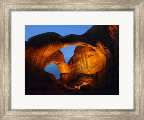 Framed Double Arch Nightscape Print