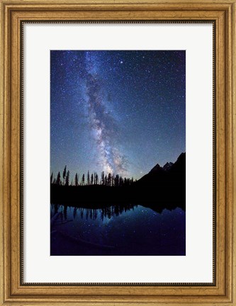 Framed Milky Way String Lake Tetons Print