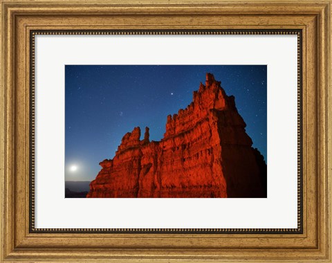 Framed Moonrise Fortress Bryce Canyon Print