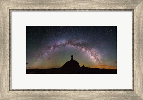 Framed Rooster Butte Pano Print