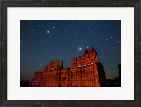 Framed Stars over the Fortress - Bryce Canyon Print
