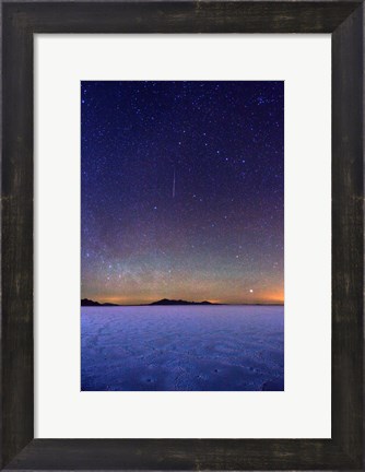 Framed Stars over Salt Flats Print