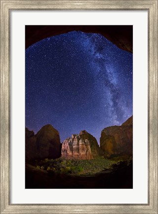 Framed Stars over the Organ Zion Print